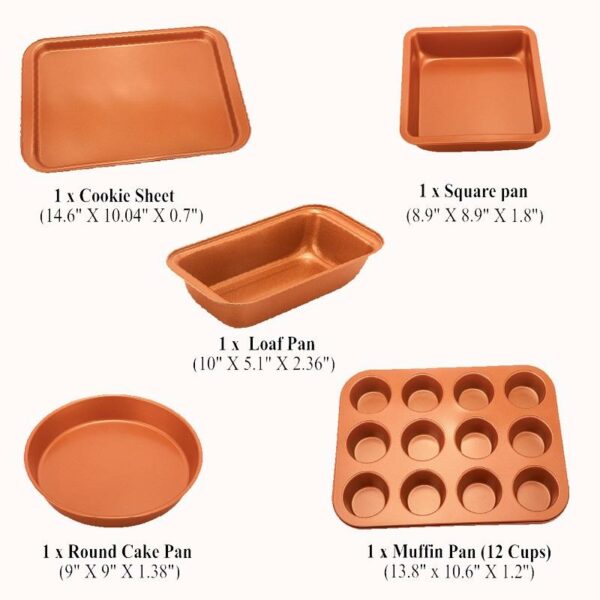 Nonstick Bakeware Nontoxic - Baking Set